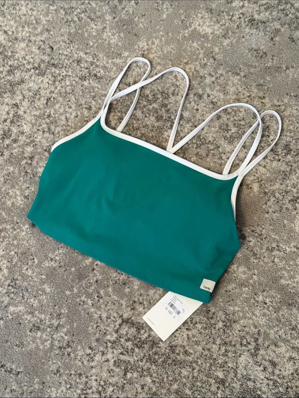 NWT VUORI Daily layered tank emerald sz medium